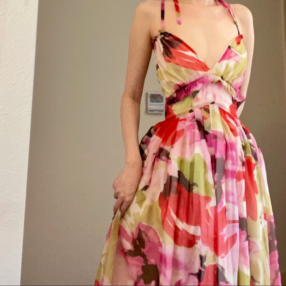 Open Back Vacation Beach Maxi Dress